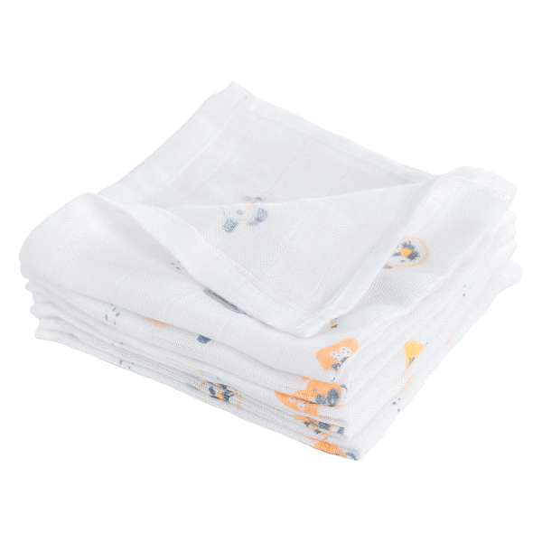 Khăn gạc sợi tre in hình Chó con Animo HM9X (25x25cm,5 cái)