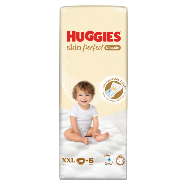 Tã quần Huggies SkinPerfect Pants (XXL, >15kg, 48+6 miếng)