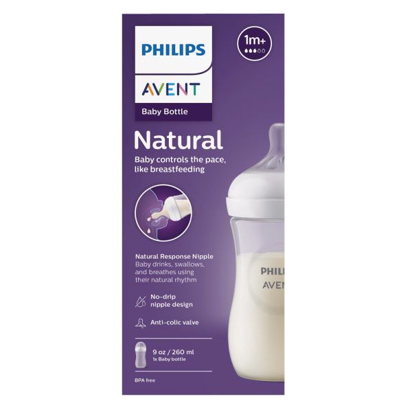 Bình sữa Philips Avent mô phỏng tự nhiên 260ml mẫu mới (SCY903/01, 1M+)