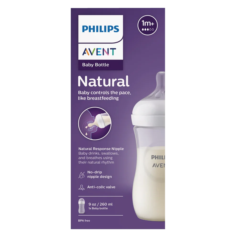 Bình sữa Philips Avent mô phỏng tự nhiên 260ml mẫu mới (SCY903/01, 1M+)