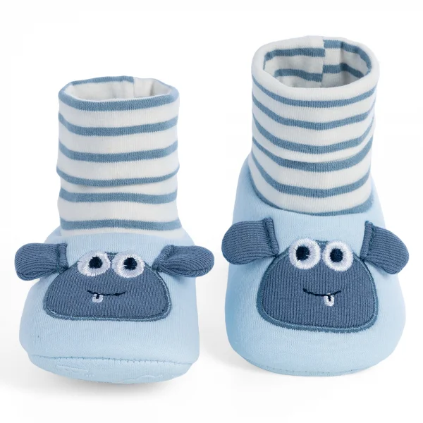 Giày sơ sinh cao cổ Animo A2404_MN004 (9-11,Xanh)