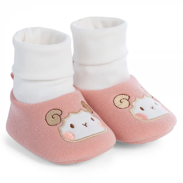 Combo 2 Giày sơ sinh cao cổ Animo A2404_MN003 (10,Hồng)