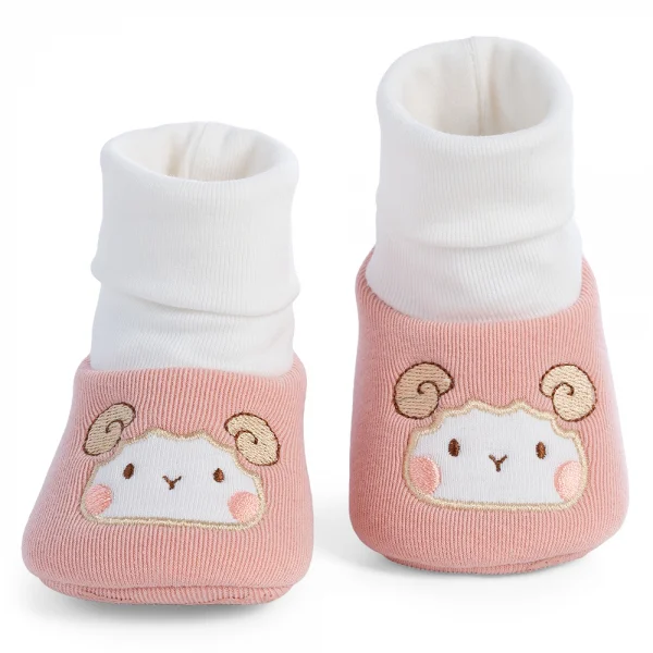 Combo 2 Giày sơ sinh cao cổ Animo A2404_MN003 (10,Hồng)