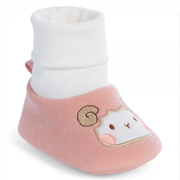 Combo 2 Giày sơ sinh cao cổ Animo A2404_MN003 (10,Hồng)