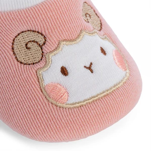 Combo 2 Giày sơ sinh cao cổ Animo A2404_MN003 (10,Hồng)