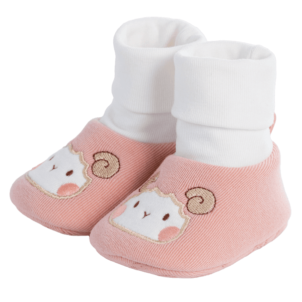 Giày sơ sinh cao cổ Animo A2404_MN003 (9-11,Hồng)