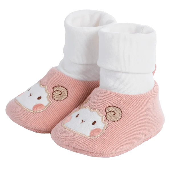 Giày sơ sinh cao cổ Animo A2404_MN003 (9-11,Hồng)