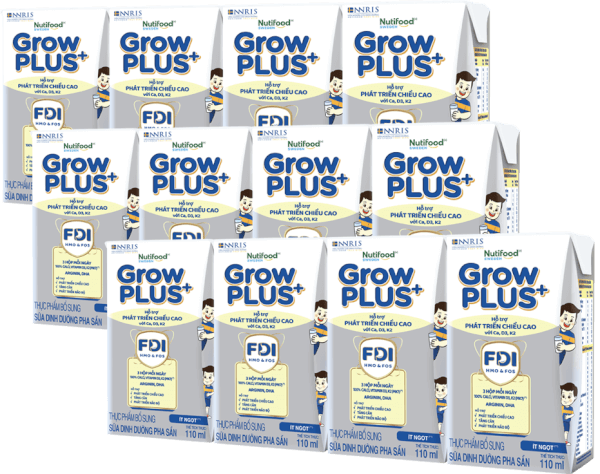 Combo 3 lốc Thực phẩm bổ sung sữa dinh dưỡng pha sẵn GrowPLUS+ (Bạc), 4x110ml (trên 1 tuổi)