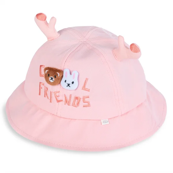 Nón bé gái lớn vành tròn Animo A2404_MN009 (54cm,Hồng)