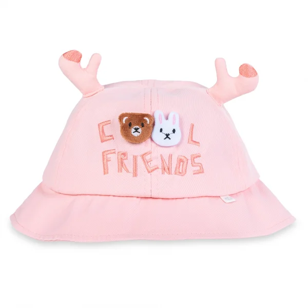 Nón bé gái lớn vành tròn Animo A2404_MN009 (54cm,Hồng)