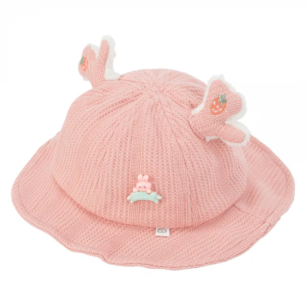 Nón vành tròn bé gái Animo A2404_MN025 (48cm,Hồng)