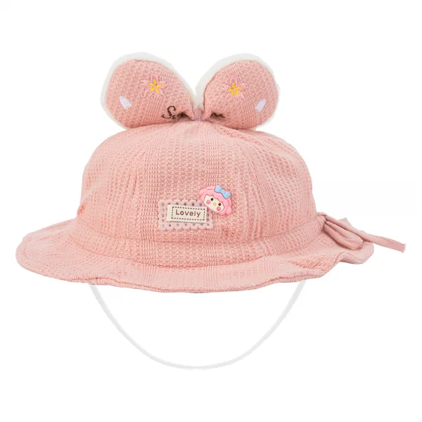 Nón vành tròn bé gái Animo A2404_MN024 (50cm,Hồng)