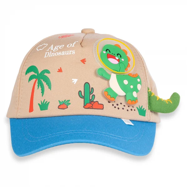 Nón bé trai lớn lưỡi trai Animo A2404_MN016 (52cm,Màu be-Xanh)