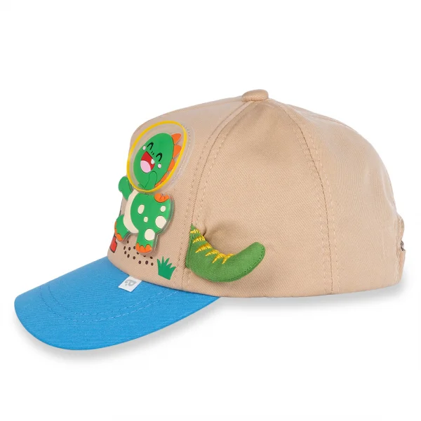 Nón bé trai lớn lưỡi trai Animo A2404_MN016 (52cm,Màu be-Xanh)