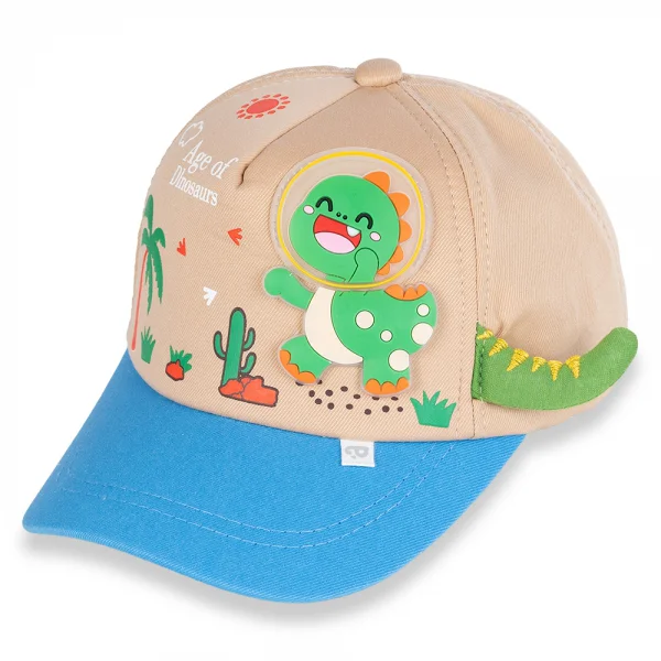 Nón bé trai lớn lưỡi trai Animo A2404_MN016 (52cm,Màu be-Xanh)