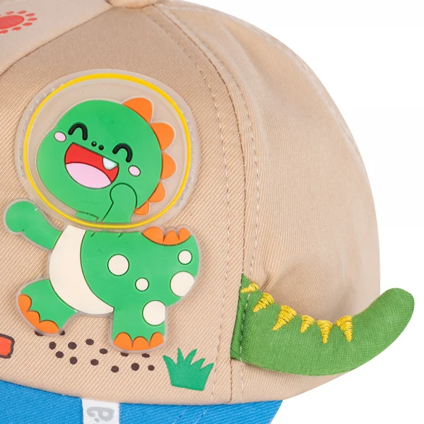 Nón bé trai lớn lưỡi trai Animo A2404_MN016 (52cm,Màu be-Xanh)