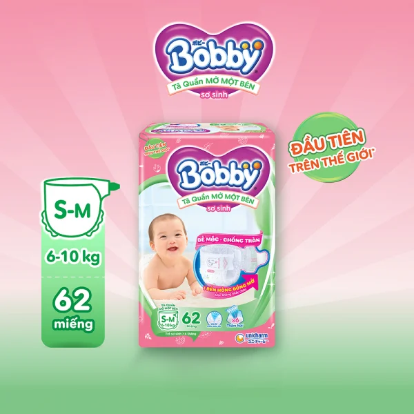 Combo 2 Tã Quần Mở Một Bên Bobby S-M62