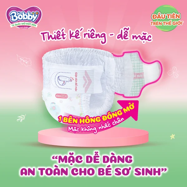 Combo 2 Tã Quần Mở Một Bên Bobby S-M62