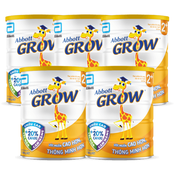 Combo 5 Sữa Abbott Grow 2+ 850g (trên 2 tuổi)