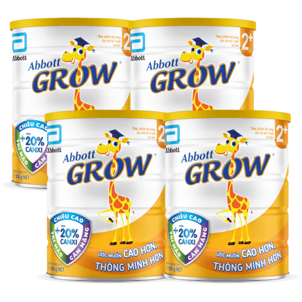 Combo 4 lon Sữa Abbott Grow 2+ 850g (trên 2 tuổi)