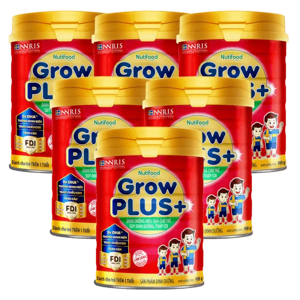 Combo 6 Sữa GrowPLUS+ Đỏ 900g (từ 1 tuổi)