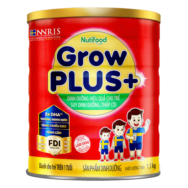 Sữa GrowPlus+ Đỏ 1,5kg (từ 1 tuổi)