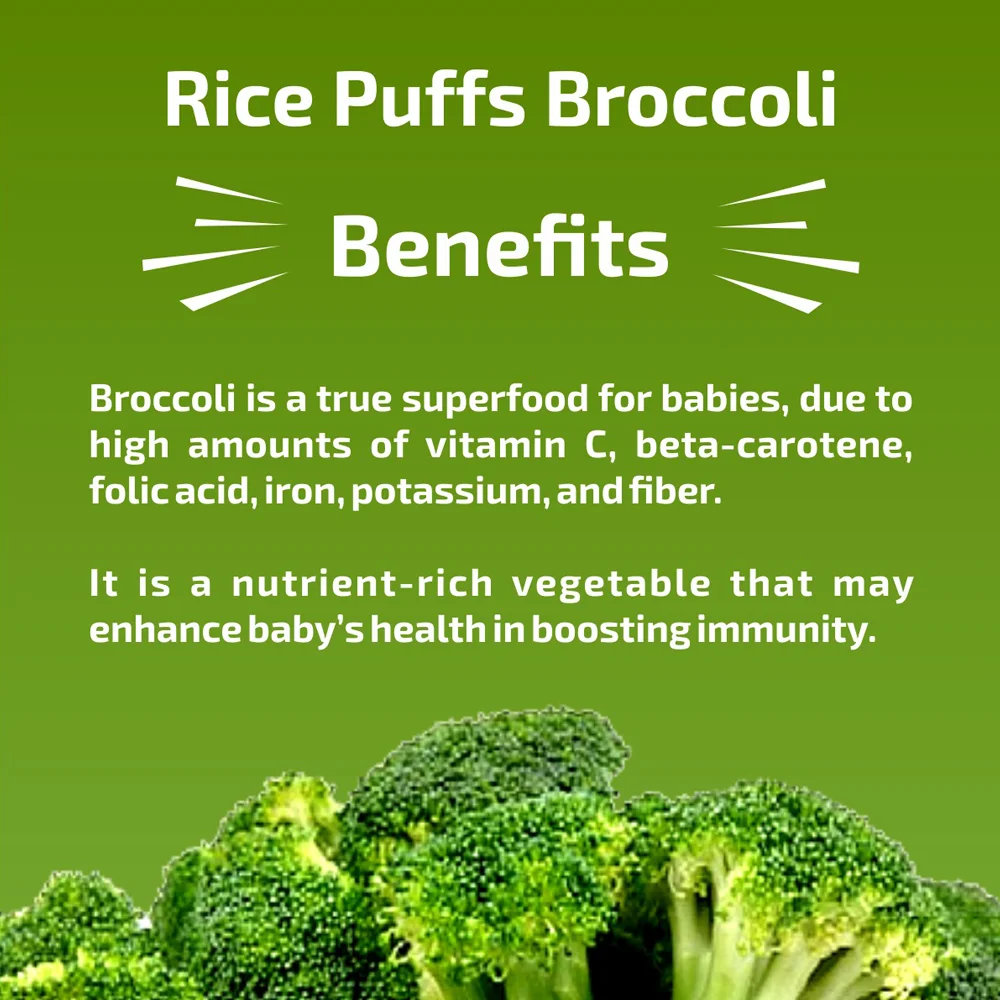 Combo 2 Bánh ăn dặm Grinny vị bông cải xanh và táo