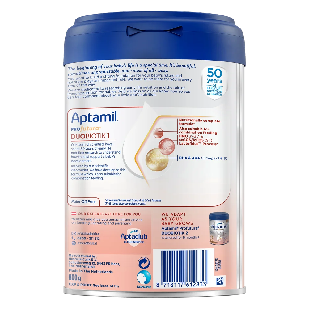 Sữa Aptamil Profutura Duobiotik 1 800g (0-6 tháng)