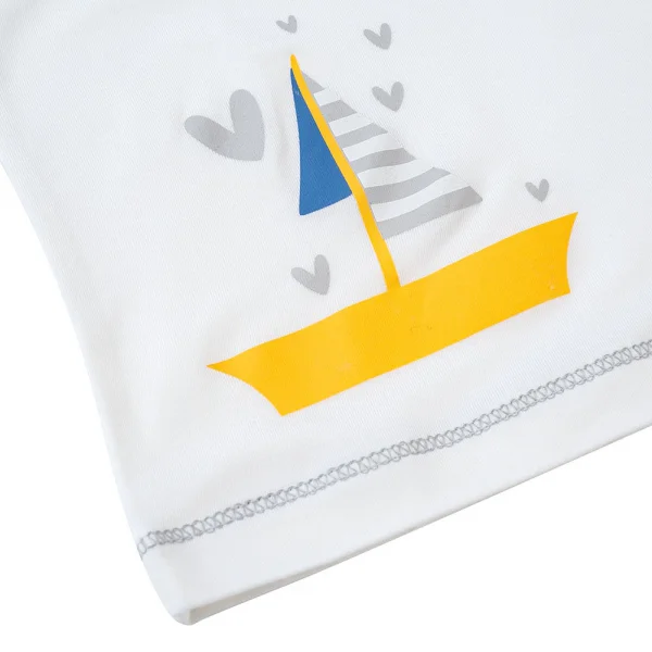 Bộ sơ sinh tính năng ngắn, vải modal BST Thiên nga Animo BMC822072 (12-24M,Xanh)