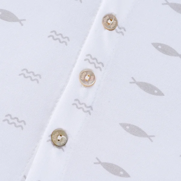 Bộ sơ sinh tính năng ngắn, vải modal BST Thiên Nga Animo BMC822072 (0-12M,Xanh)