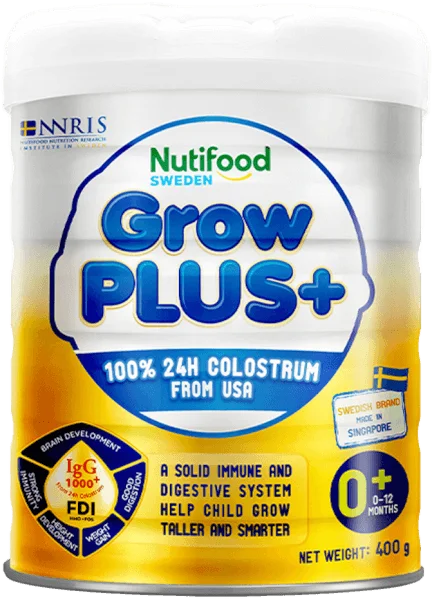 Sữa GrowPLUS+ Sữa non Vàng 400g (0-12 tháng)