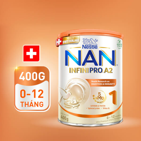 Sữa NAN INFINIPRO A2 số 1 400g (0-12 tháng tuổi)