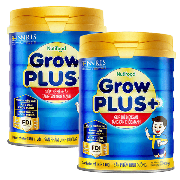 Combo 2 Sữa GrowPLUS+ Xanh 900g (từ 1 tuổi)