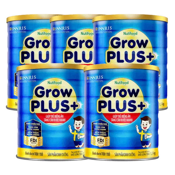 Combo 5 sữa GrowPLUS+ Xanh 1.5kg (từ 1 tuổi)