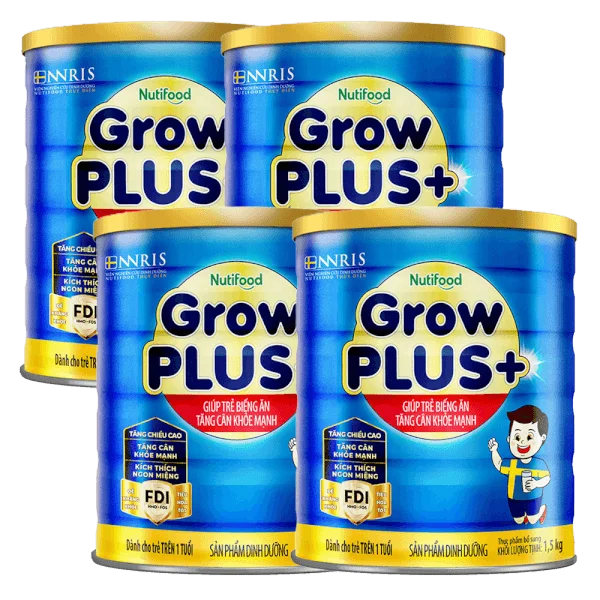 Combo 4 Sữa GrowPLUS+ Xanh 1.5kg (từ 1 tuổi)