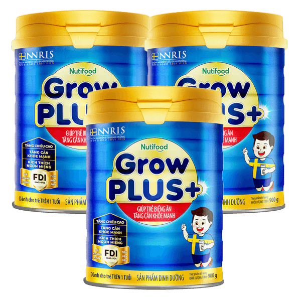 Combo 3 Sữa GrowPLUS+ Xanh 900g (từ 1 tuổi)