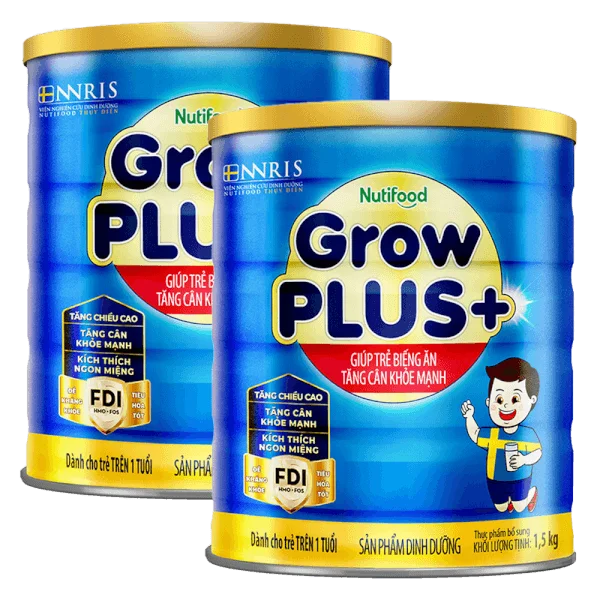 Combo 2 Sữa GrowPLUS+ Xanh 1.5kg (từ 1 tuổi)