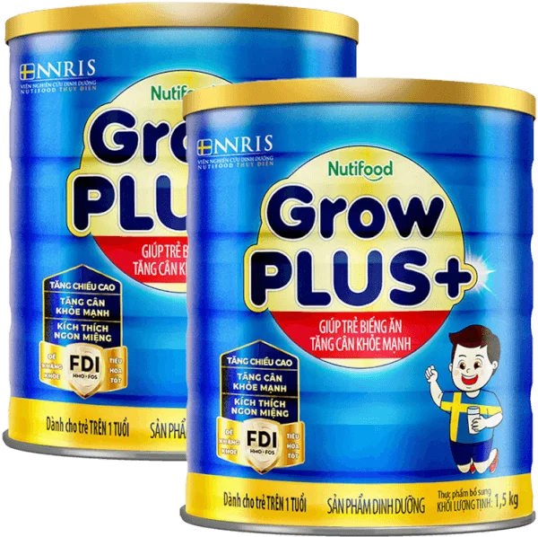 Combo 2 Sữa GrowPLUS+ Xanh 1.5kg (từ 1 tuổi)
