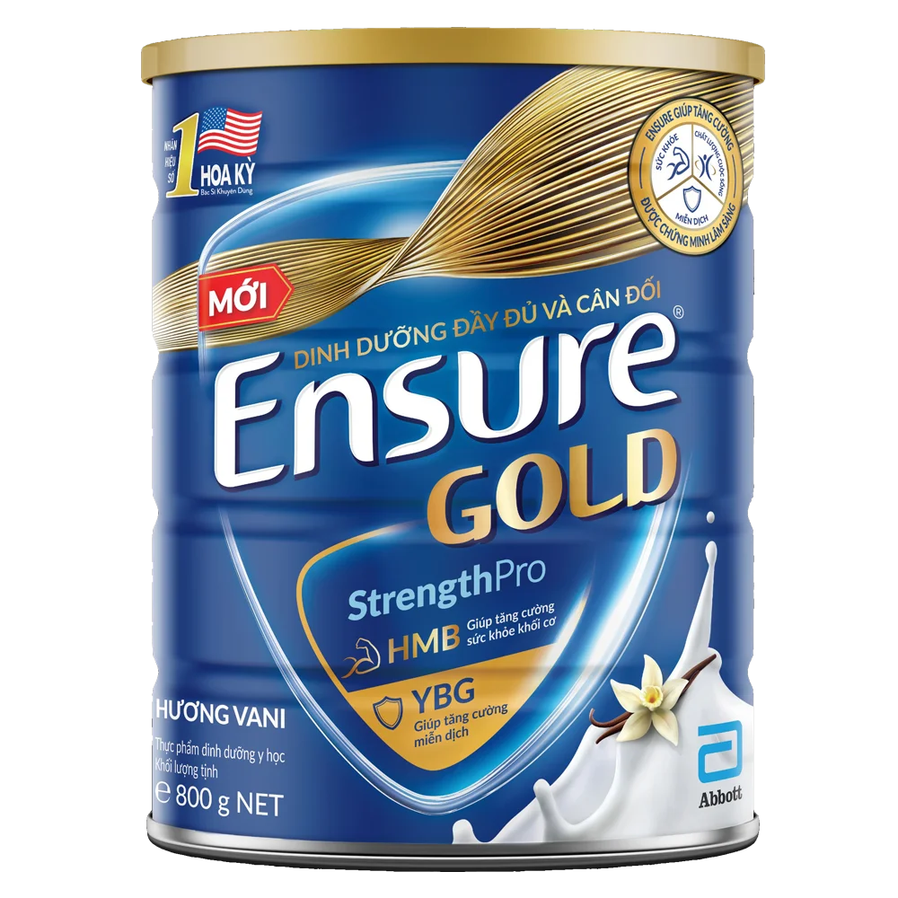 Thực phẩm dinh dưỡng y học Ensure Gold 800g (bao bì cũ 850g, giao bao bì ngẫu nhiên)