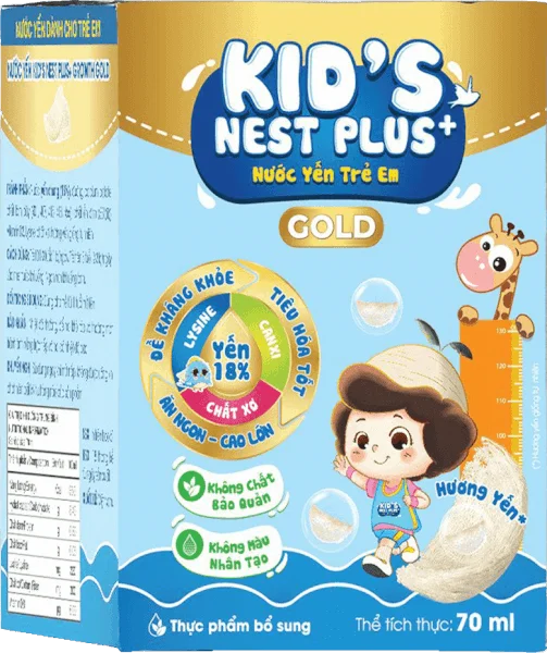 LO NUOC YEN KIDNESTPLUS 70ML 3X20 Y18% Growth Gold + Combo3