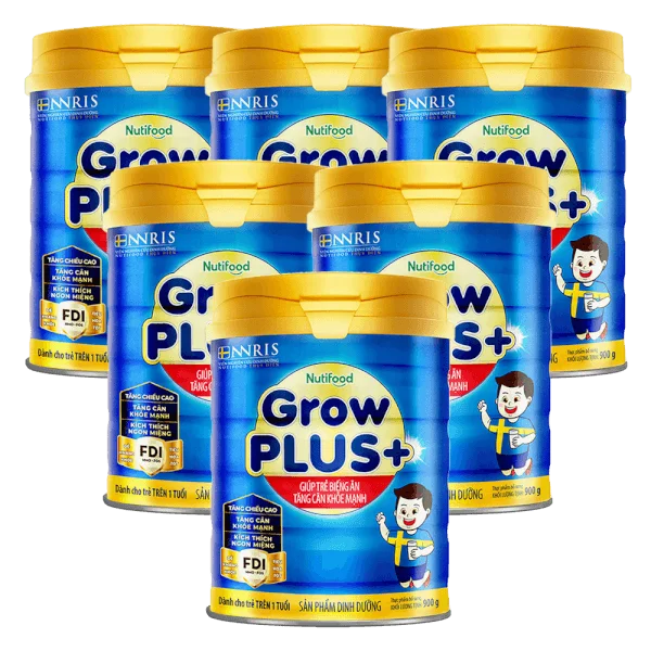 Combo 6 lon Sữa GrowPLUS+ Xanh 900g (từ 1 tuổi)