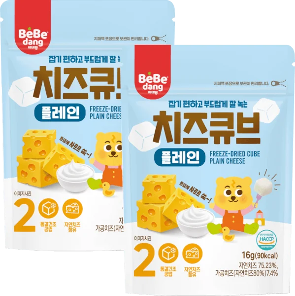 Combo 2 Phô Mai Sấy Lạnh Bebedang Vị Truyền Thống