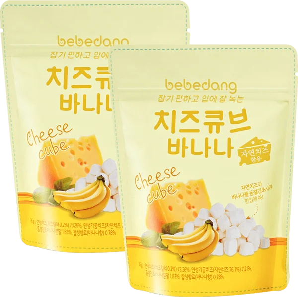 Combo 2 Phô Mai Sấy Lạnh Bebedang Vị Chuối