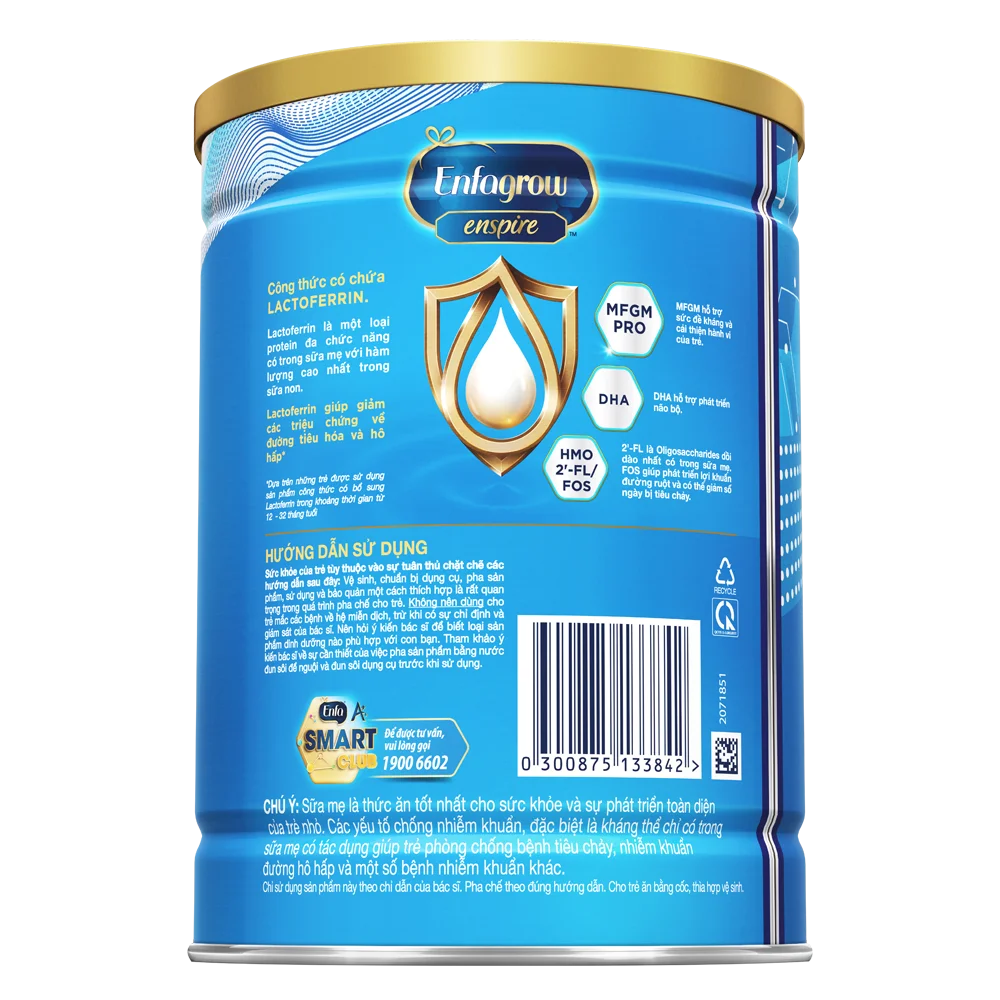 Sữa Enfagrow Enspire 2 850g (1-3 tuổi)