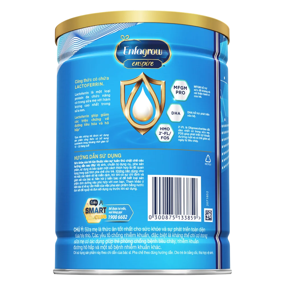 Sữa Enfagrow Enspire 3 850g (2-6 tuổi)