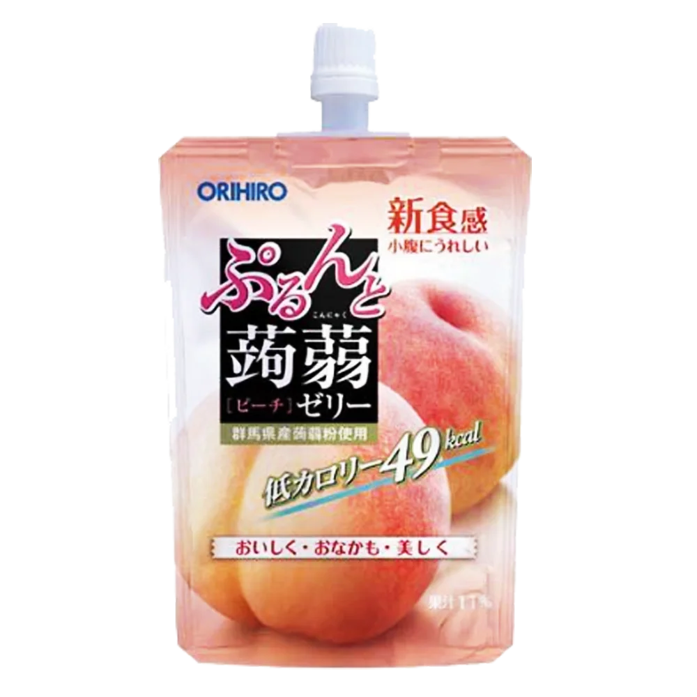 Combo 2 Thạch Orihiro vị đào dạng túi đứng 130g