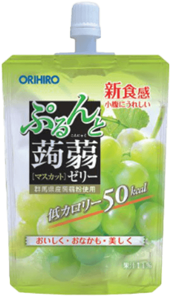 Thạch Orihiro vị nho xanh dạng túi đứng 130g