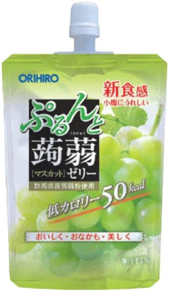 Thạch Orihiro vị nho xanh dạng túi đứng 130g