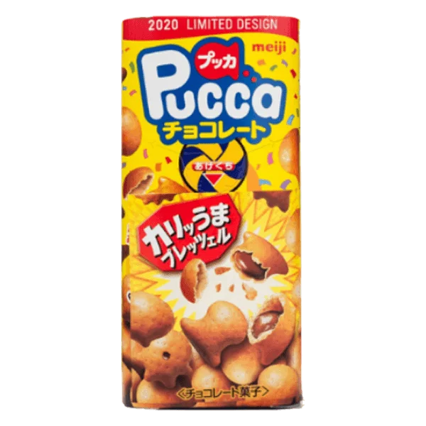 Bánh Pucca Meiji nhân kem vị socola