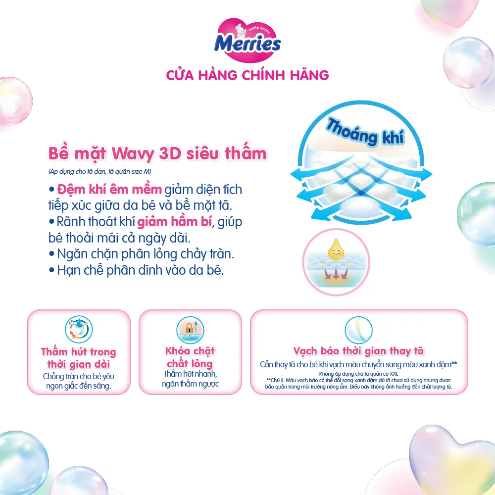Tã dán Merries (M, 6-11kg, 56 miếng)